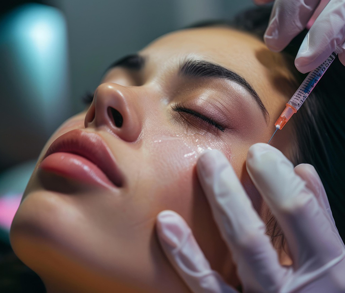 Tratamiento con plasma rico en plaquetas facial