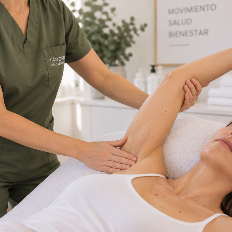 Tratamientos de fisioterapia especializados. Cordón axilar