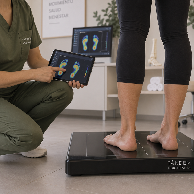 Fisioterapia especializada. Valoración de la pisada